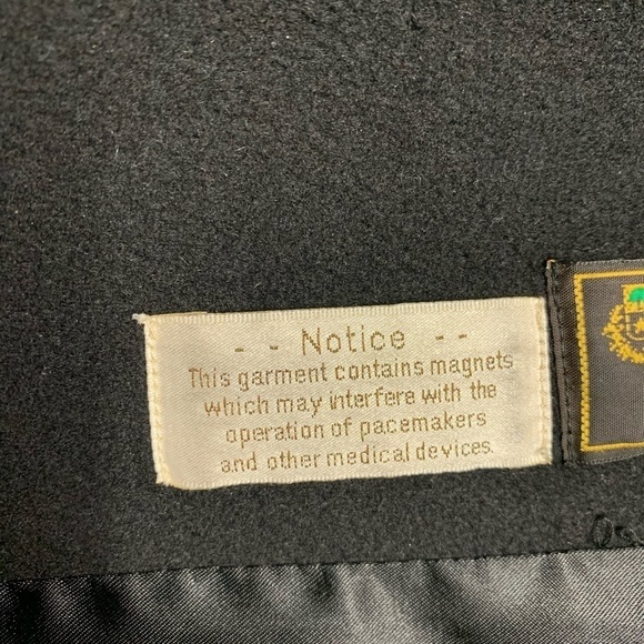 Fleurette Loro Piana Wool Mink Fur Trim Coat Black - Picture 14 of 15